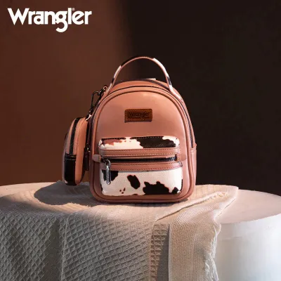 WRANGLER - Pink Cow Print Mini BackPack