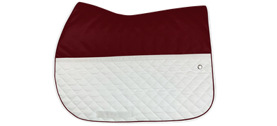 OGILVY EQUESTRIAN - Burgundy and White Jump FrictionFree Pad