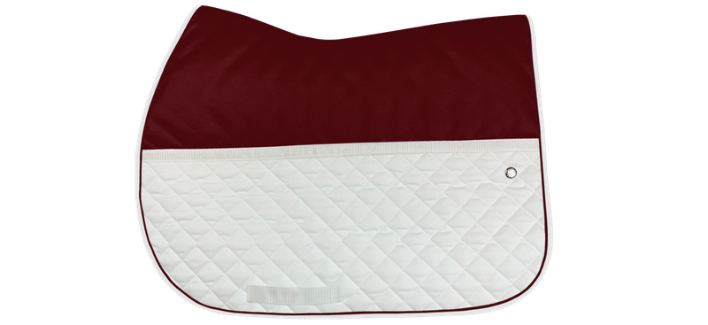 OGILVY EQUESTRIAN - Burgundy and White Jump FrictionFree Pad