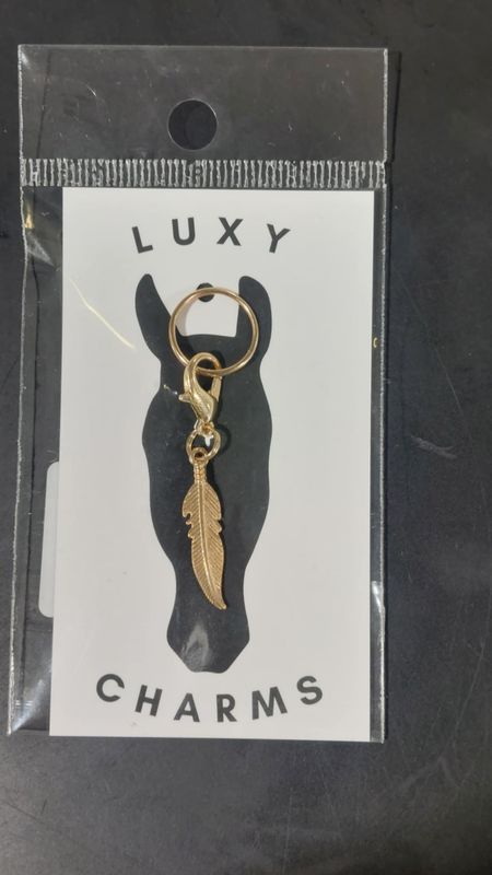 LUXY CHARMS - Gold Feather