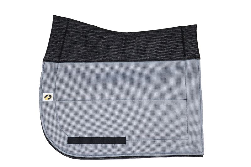 ECOGOLD - Grey Secure Dressage Saddle Pad