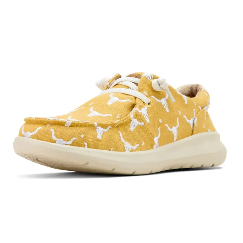 ARIAT - Hilo Doodle Mustard Steer Heads Shoe
