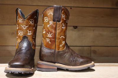 ROPER - Brand Brown Big Kid&#39;s Western Boot