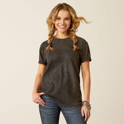 ARIAT - Later Gator Washed Black Top