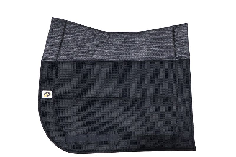 ECOGOLD - Black Secure Dressage Saddle Pad