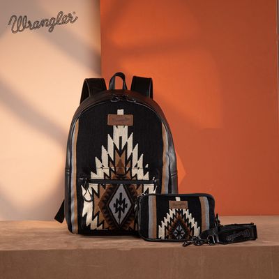 WRANGLER - Southwestern Knitted Backpack Black