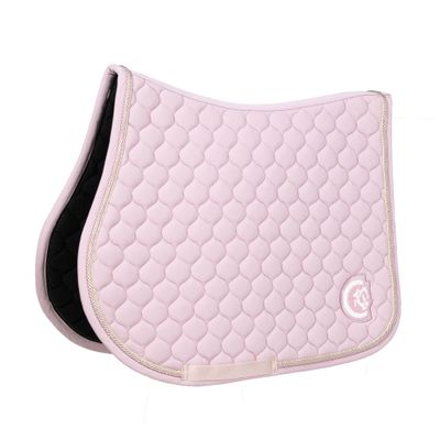 KENTUCKY HORSEWEAR - 3D Logo Onion Quilt Light Pink Saddle Pad