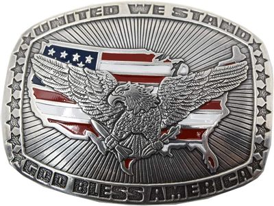 NOCONA - Crumrine USA American Flag Buckle