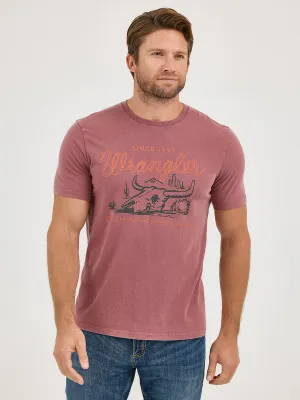 WRANGLER - Steerhead Mineral Wash Ginger T-Shirt