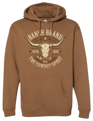 RANCH BRAND - Skull 4 Unisex Long Sleeves Saddle Hoodie