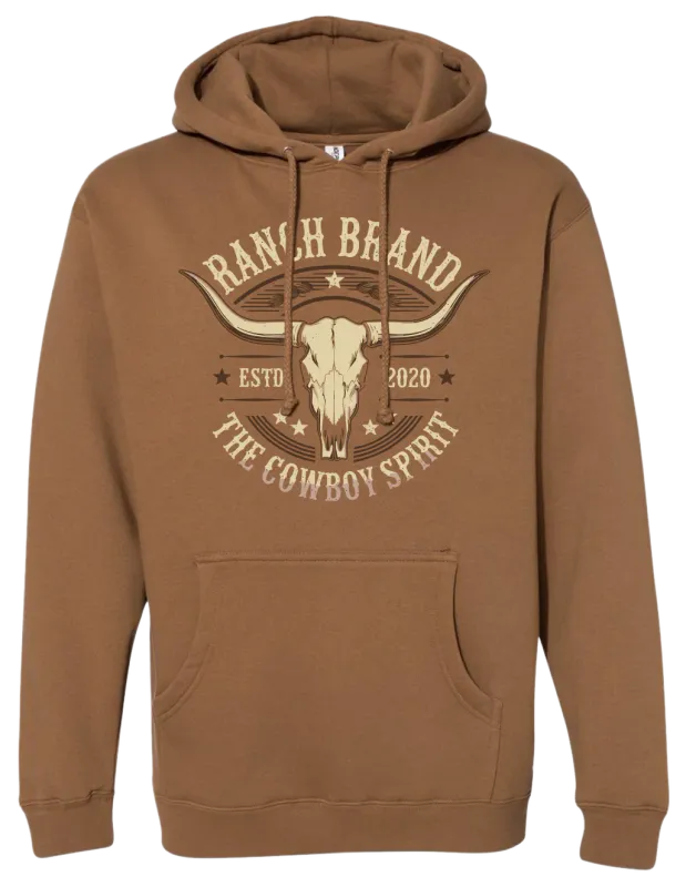 RANCH BRAND - Skull 4 Unisex Long Sleeves Saddle Hoodie