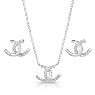 MONTANA SILVERSMITHS - Horseshoe Happiness Jewelry Set
