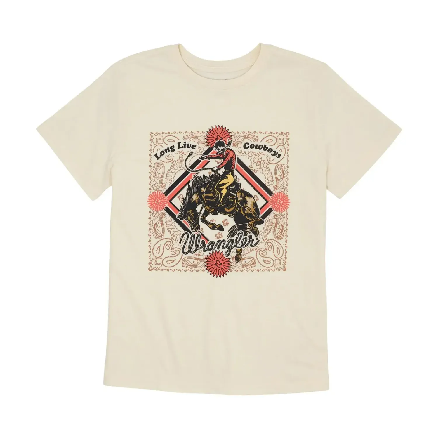 WRANGLER - Antique Bronco White Heather T-Shirt