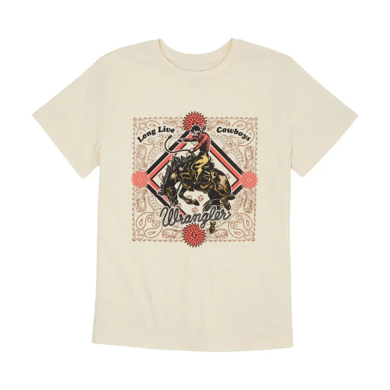 WRANGLER - Antique Bronco White Heather T-Shirt