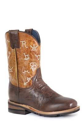 ROPER - Brand Brown Little Kid&#39;s Western Boot