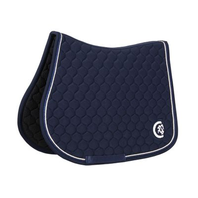 KENTUCKY HORSEWEAR - 3D Logo Onion Quilt Navy Saddle Pad