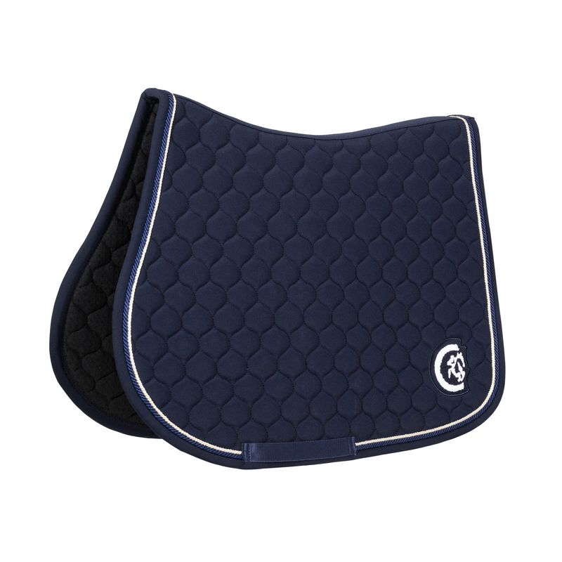 KENTUCKY HORSEWEAR - 3D Logo Onion Quilt Navy Saddle Pad