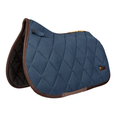 BACK ON TRACK - Brown and Navy AirFlow Saddle Pad