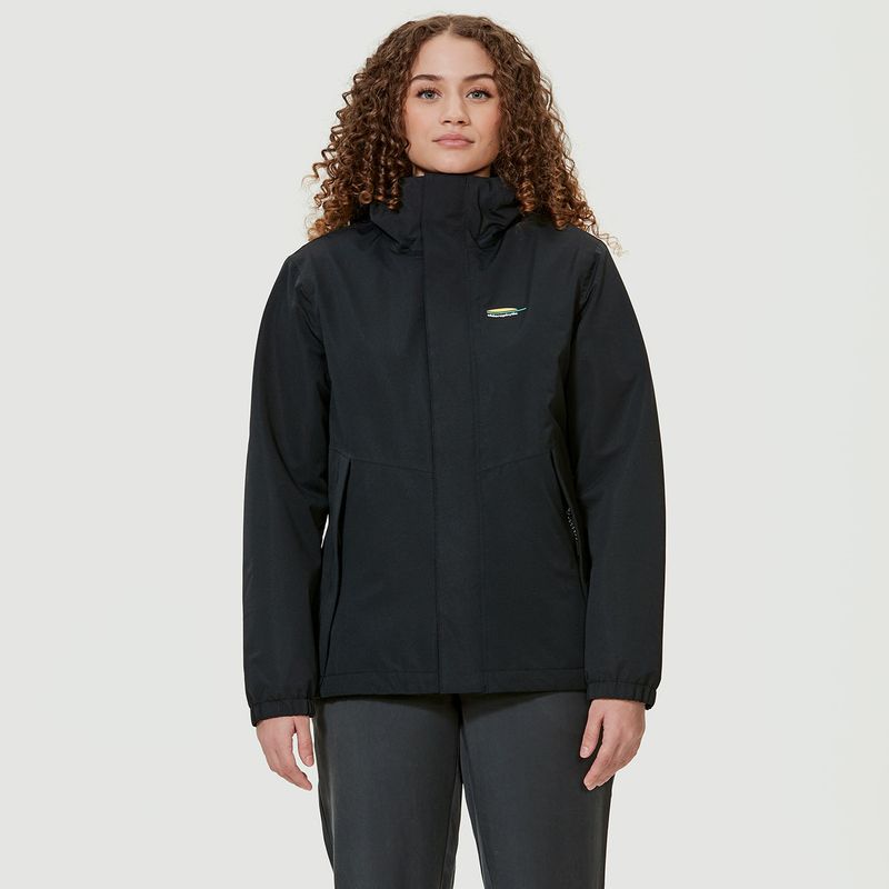 CHLOROPHYLLE - Temis Pure Black Rain Jacket