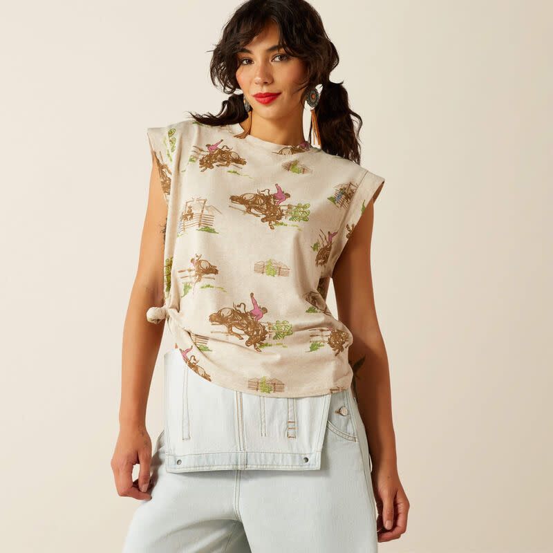 ARIAT - Britney Round Up Print T-Shirt