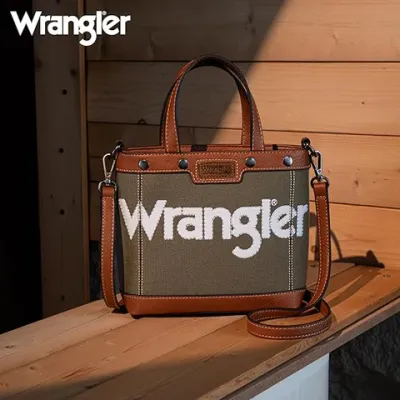 WRANGLER - Canvas Mini Army Top Handle Tote