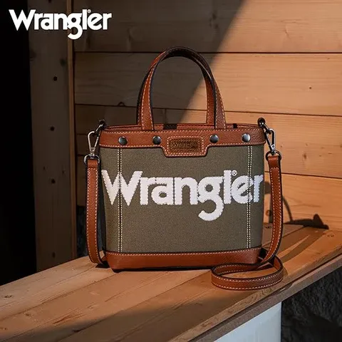 WRANGLER - Canvas Mini Army Top Handle Tote