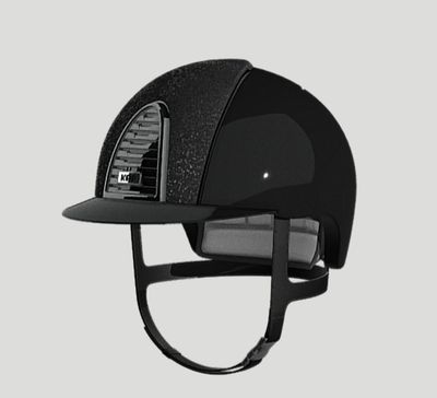 Cromo 2.0 Polish Black helmet with gloss black finish and mirror grille 