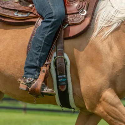 Amortisseur d'Équitation Gel Hexagonal avec Mouton