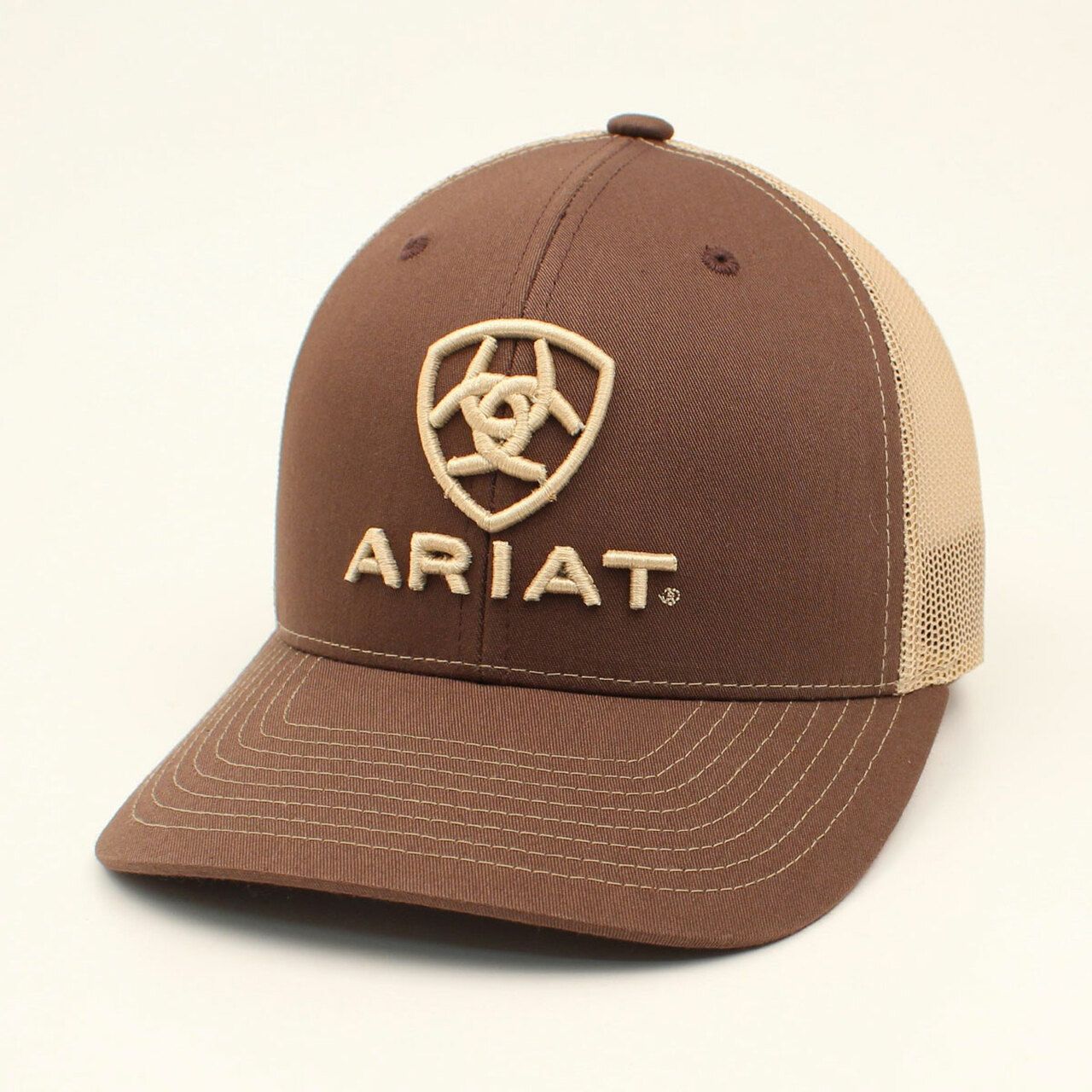 ARIAT - Shield Logo Brown Cap, Size: One Size