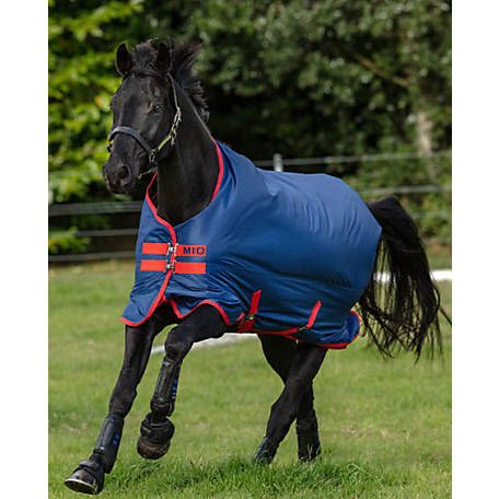 HORSEWARE - Mio Turnout Dark Blue 0g Lite, Color: Rouge, Size: 72 po