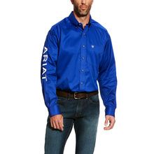 ARIAT - Team Logo Twill Classic Fit Ultra Marine Shirt, Size: Medium