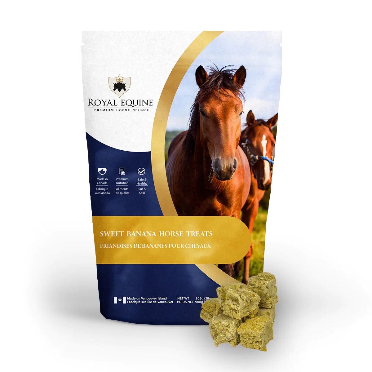 ROYAL EQUINE - Gâteries pour Chevaux, Format: 908g, Saveur: Banane Sucrée