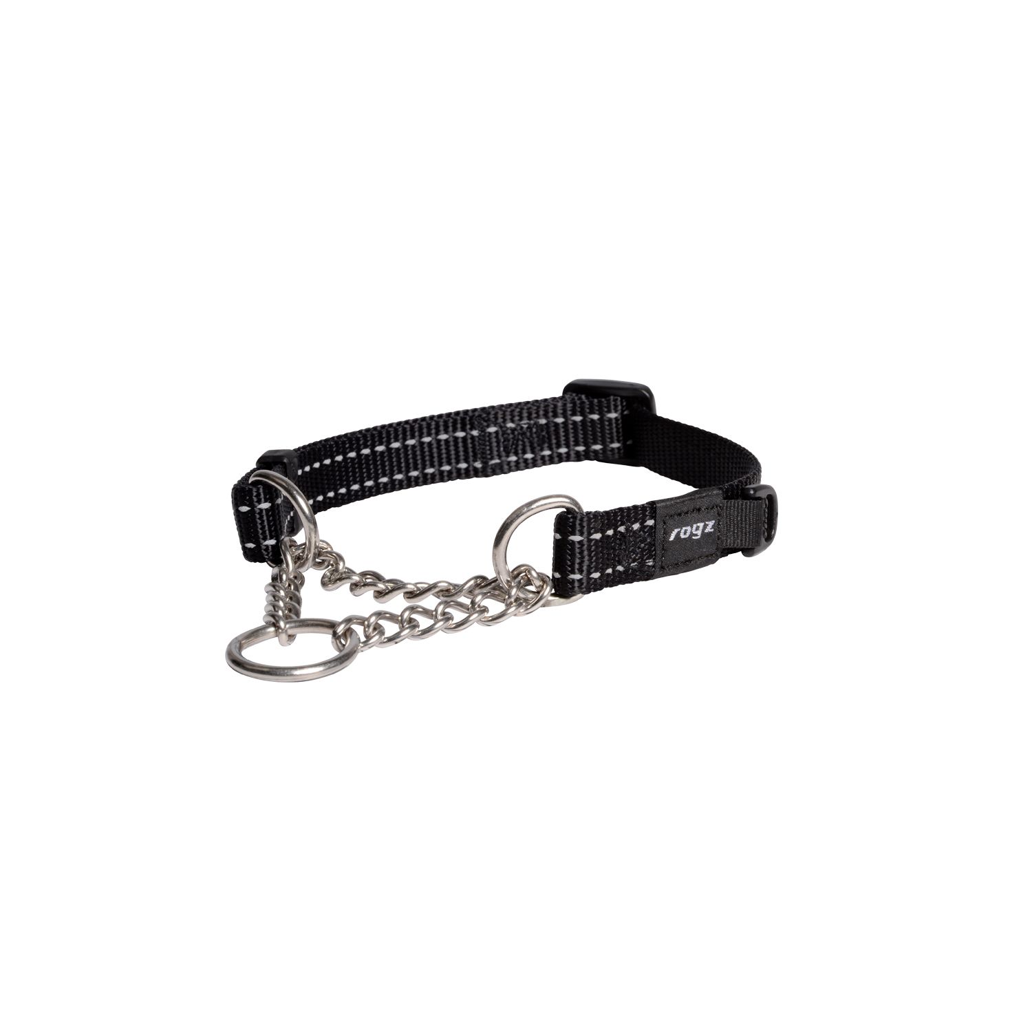 ROGZ - Utility control Martingale for dogs, Size: Medium (12&#39;&#39;-18&#39;&#39;), Color: Noir