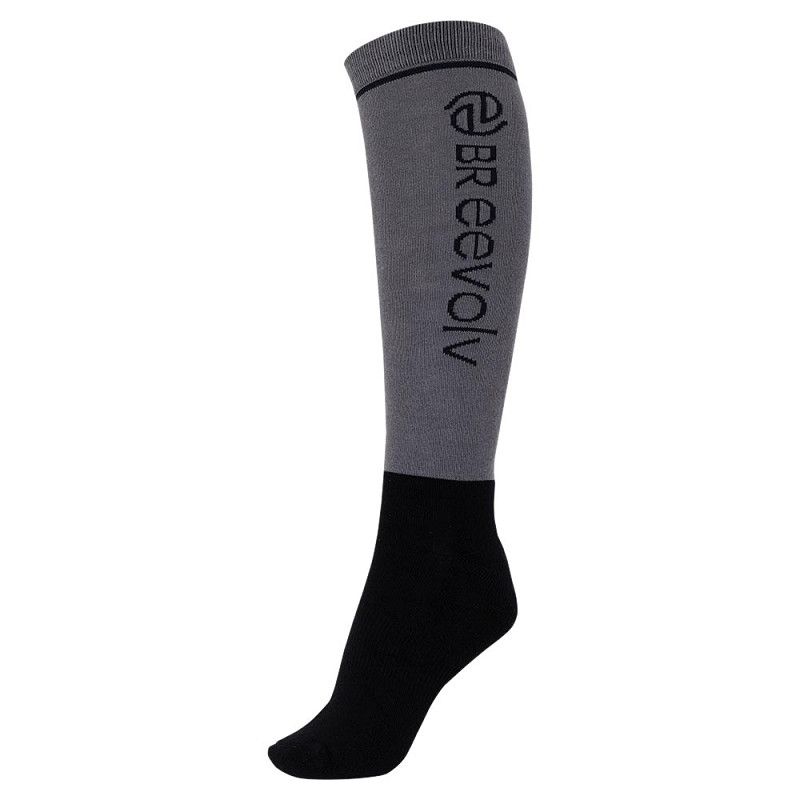 BR EQUESTRIAN - Eevolv Riding Socks Floyd PU3, Color: Quiet Shade, Size: 31-34