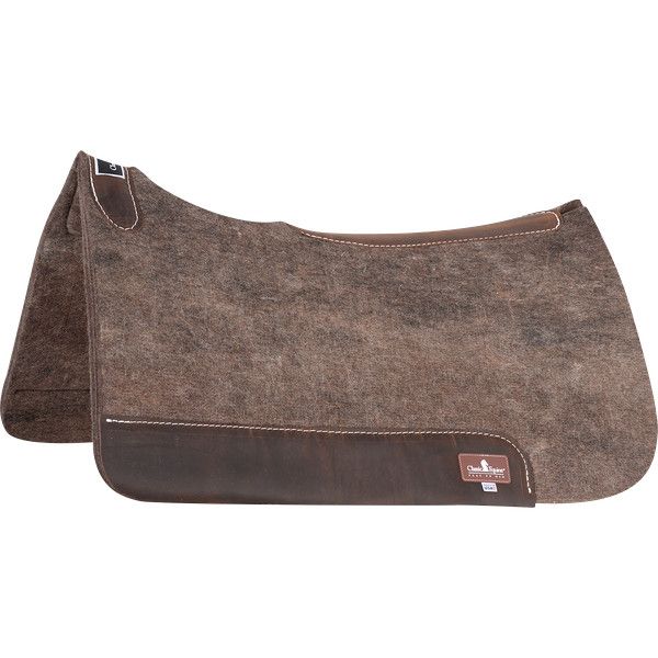 CLASSIC EQUINE - Premium 1&#39;&#39; Alpaca Felt Western Saddle Pad, Size: 31&quot; x 32&quot;