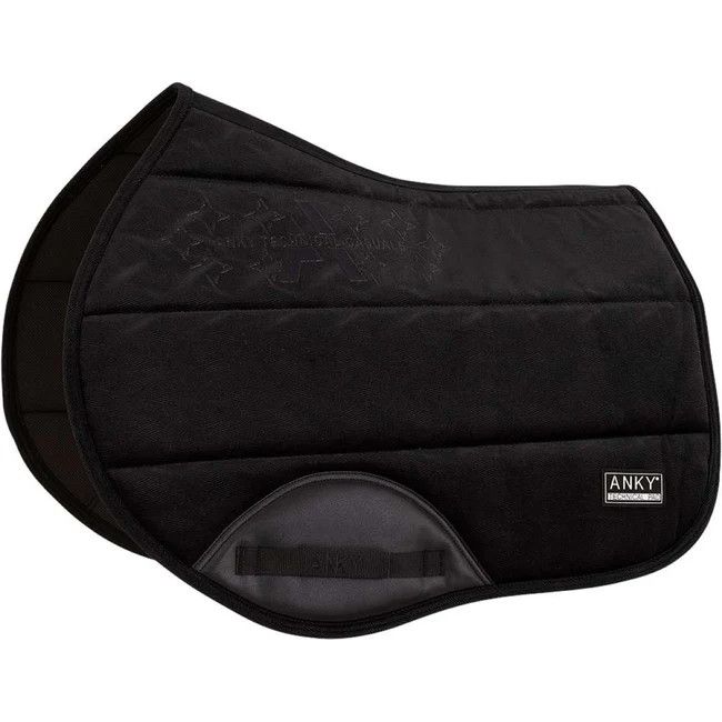 ANKY - Velvet Wave Black Jumping Saddle Pad, Size: Full