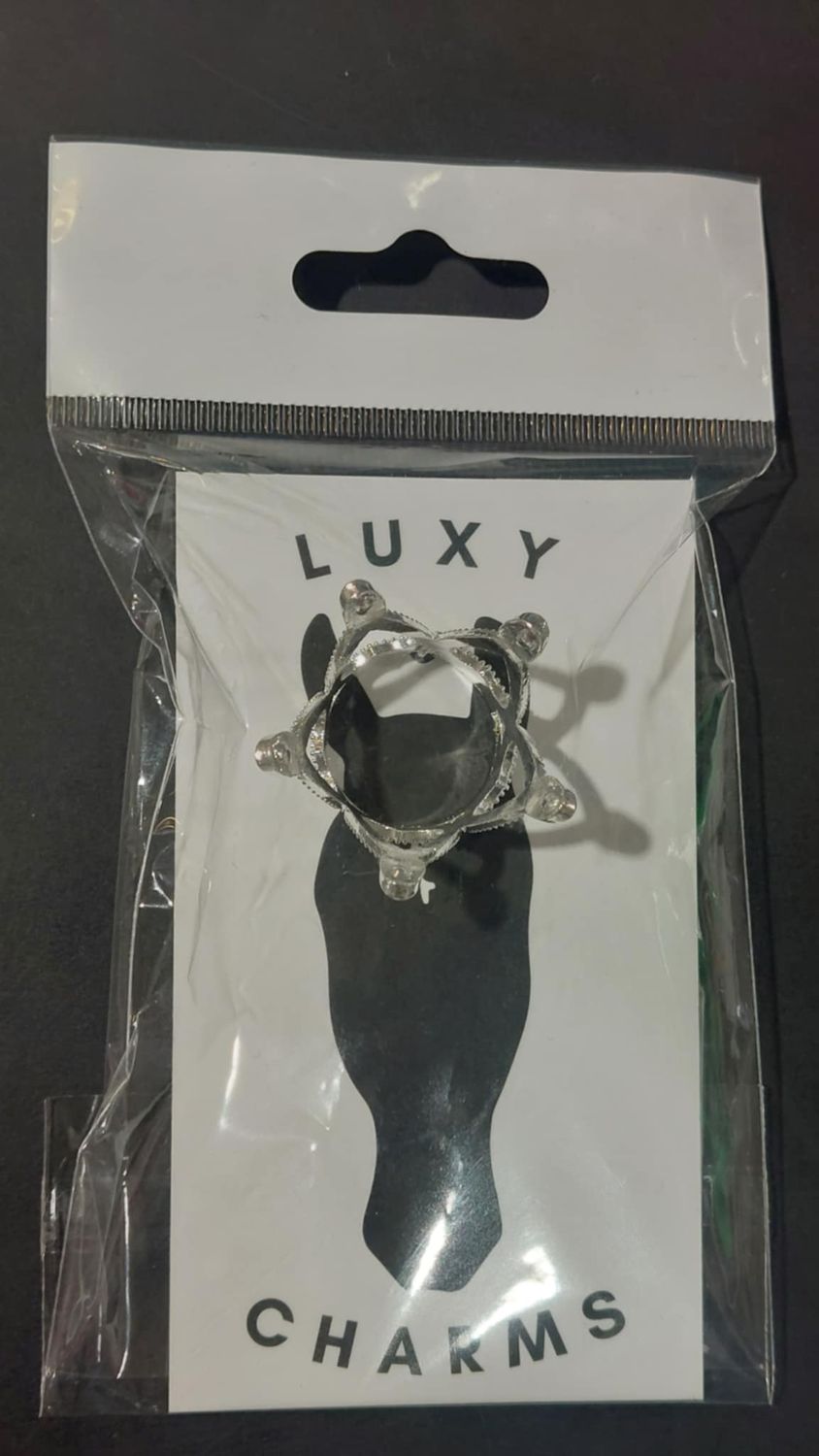 LUXY CHARMS - Large Crown for Forelock, Color: Argent