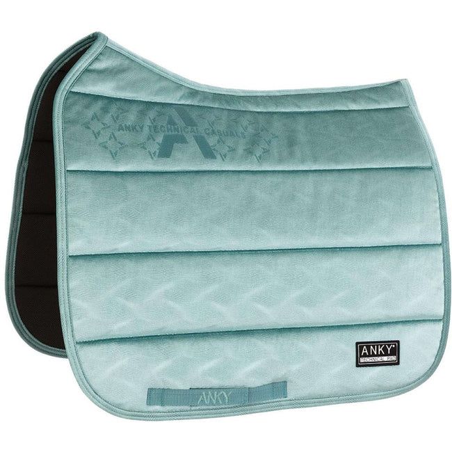 ANKY - Velvet Wave Canal Blue Dressage Saddle Pad, Size: Full