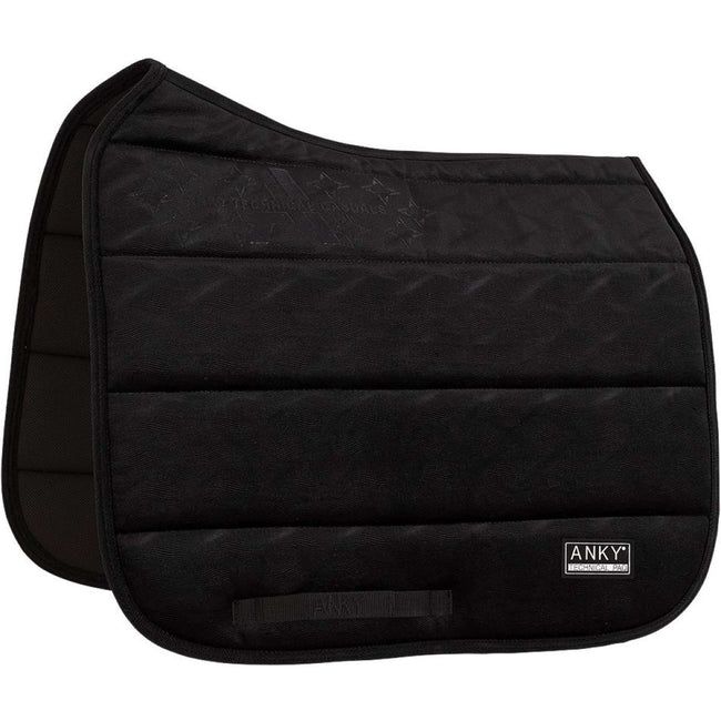 ANKY - Velvet Wave Black Dressage Saddle Pad, Size: Full