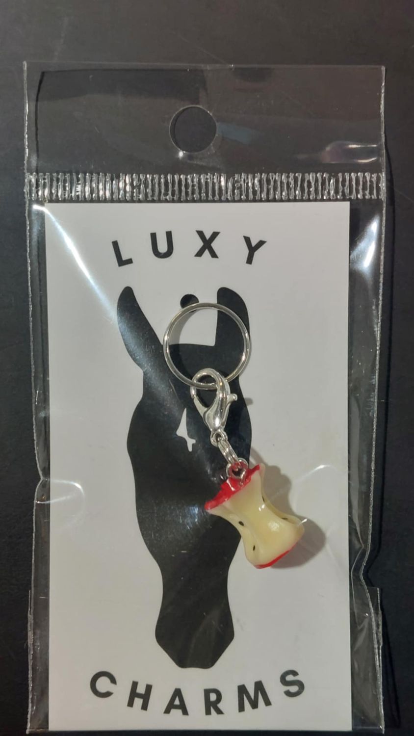 LUXY CHARMS - Apple Core, Color: Rouge/Blanc