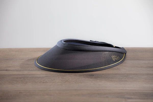 SOLESS - Black Visor with gold trim, Color: Gold