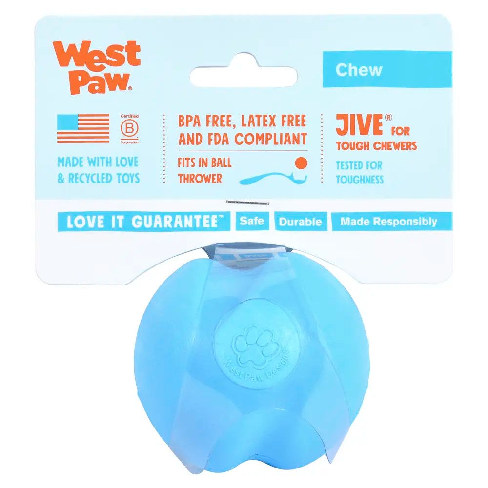 WEST PAW - Chew Jive Dog Ball, Size: Small (2.5'')