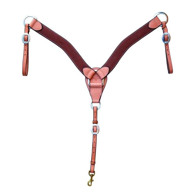 PROFESSIONAL&#39;S CHOICE - Two Tone Tassel Bison Breast Collar, Size: Average (Full)