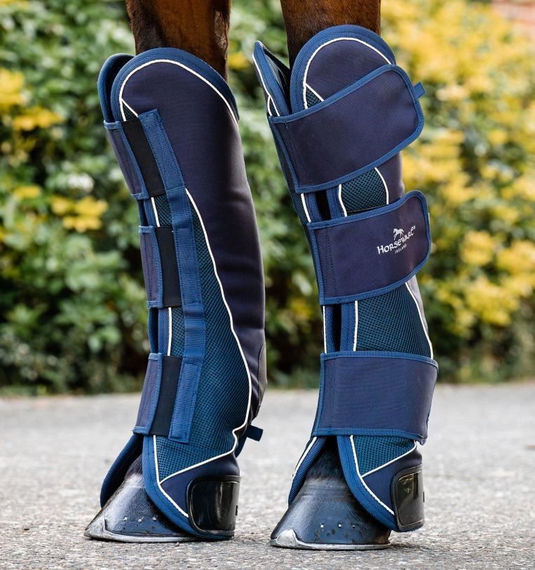 HORSEWARE - Navy Signature Travel Boots, Size: Cob