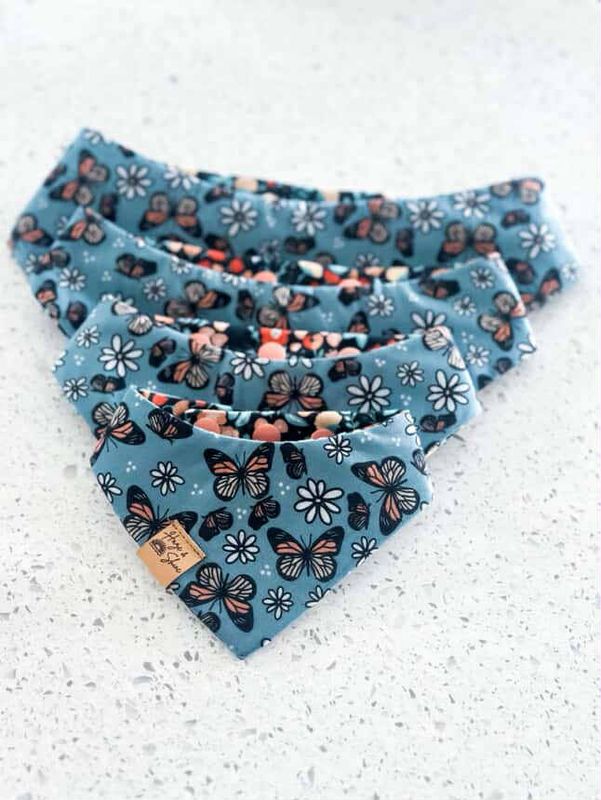 HAZE &amp; SHINE - Blue Butterflies Bandana