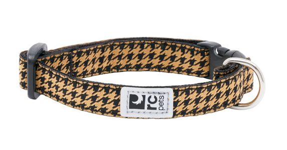 RC PETS - Houndstooth Toffee Petite Clip Collar