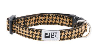 RC PETS - Houndstooth Toffee Petite Clip Collar