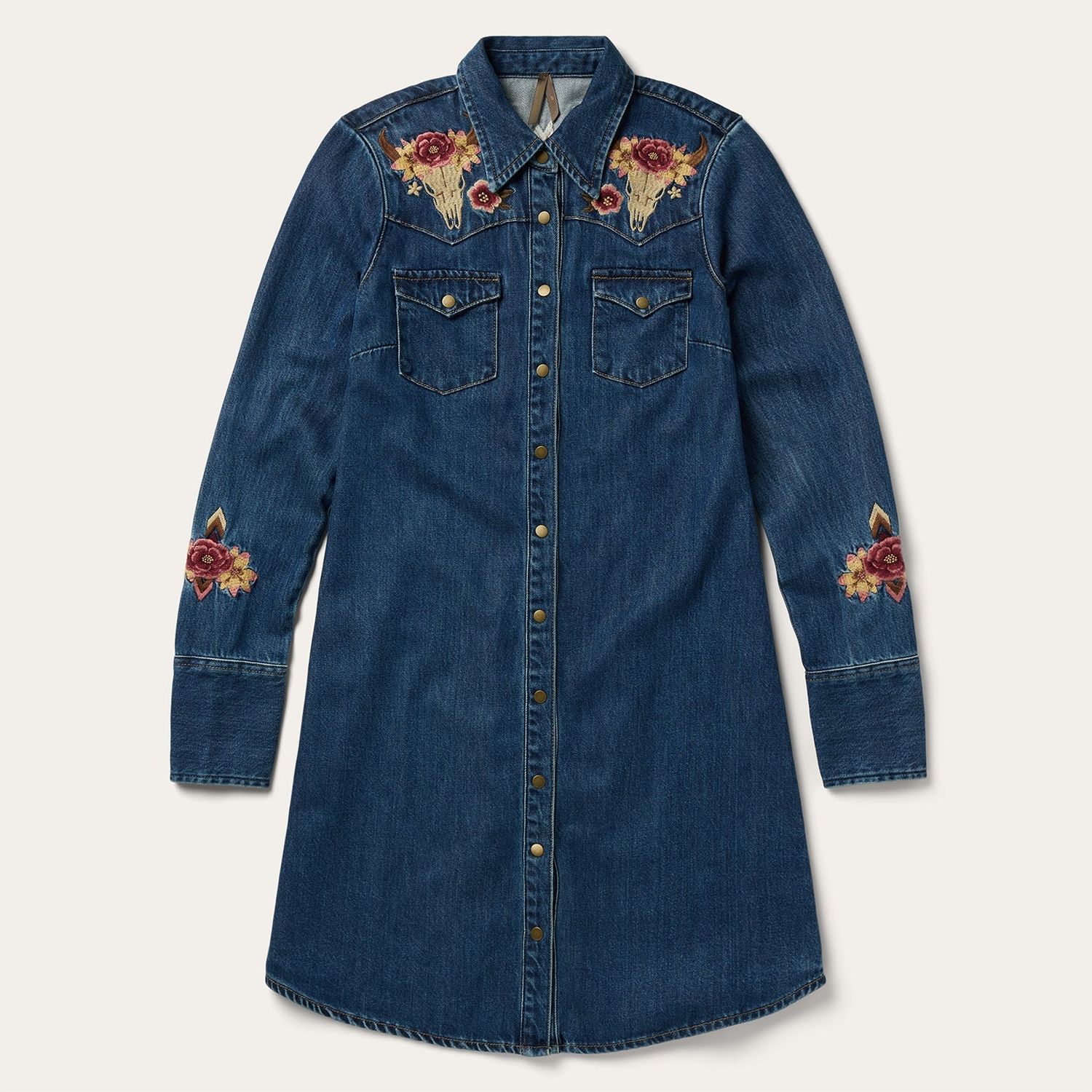 STETSON - Embroidered Western Shirt Dress