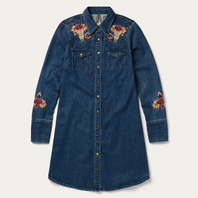 STETSON - Embroidered Western Shirt Dress