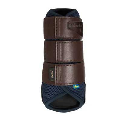 BACK ON TRACK - Brown and Navy AirFlow Brush Boots